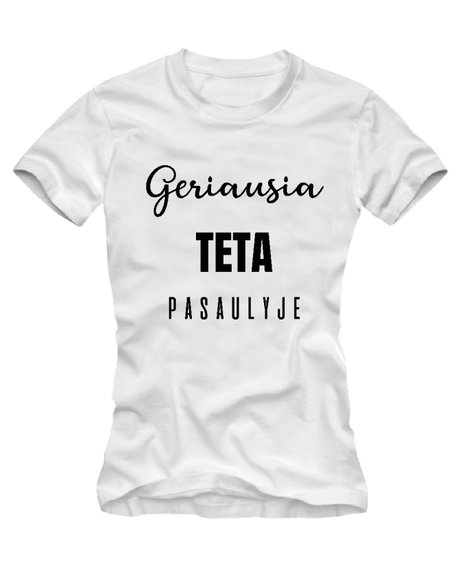 Marškinėliai Geriausia teta pasaulyje